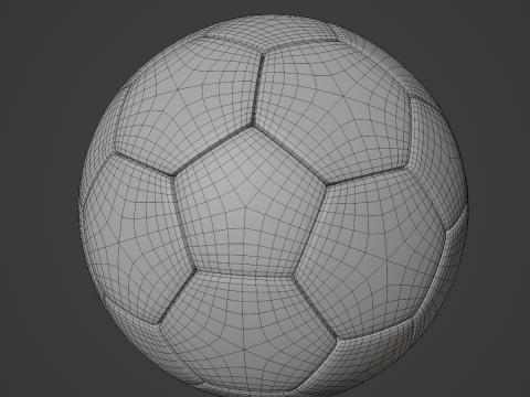 Modern Leather Soccer Ball 3D 模型