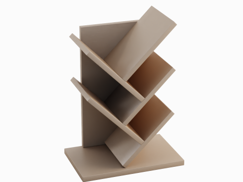 Small Bookshelf 01 3D Model