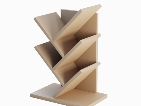 Small Bookshelf 01 3D Модель