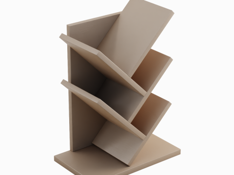 Small Bookshelf 01 3D Модель
