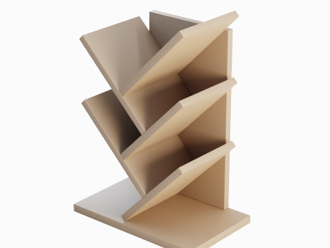 Small Bookshelf 01 3D Модель