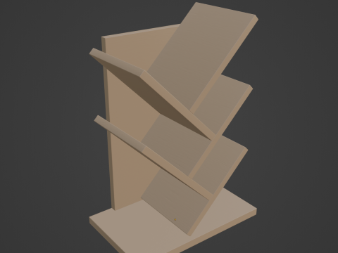 Small Bookshelf 01 3D Модель