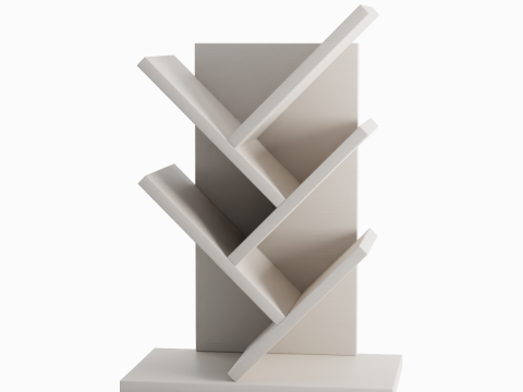 Small Bookshelf 02 3D Model