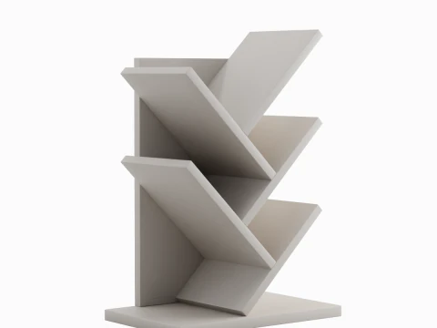 Small Bookshelf 02 3D Model