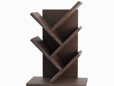 Tier Tree Small Bookshelf 3D 모델