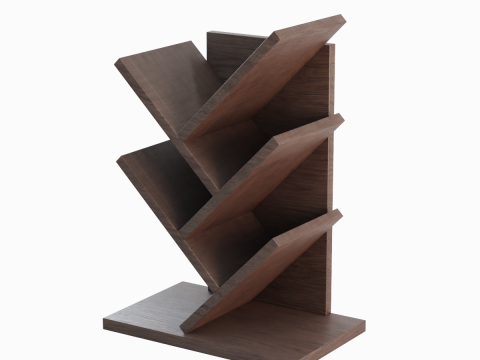 Tier Tree Small Bookshelf 3D 모델