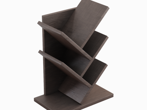 Tier Tree Small Bookshelf 3D 모델