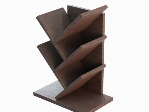 Tier Tree Small Bookshelf 3D 모델