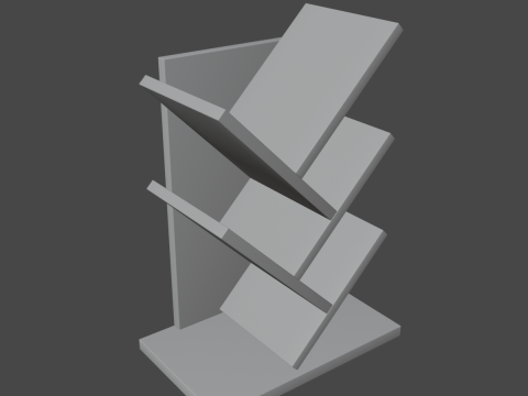 Tier Tree Small Bookshelf 3D 모델