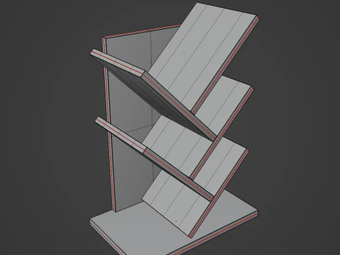 Tier Tree Small Bookshelf 3D Model