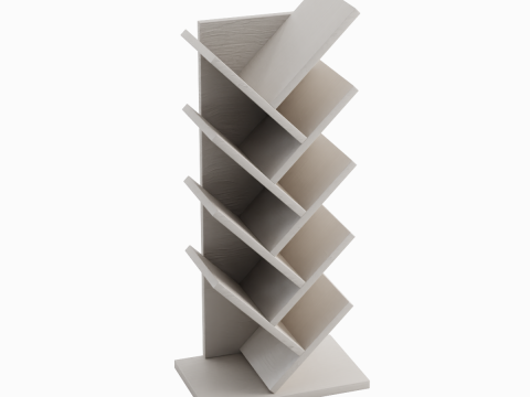 Medium Bookshelf 01 3D-Modell