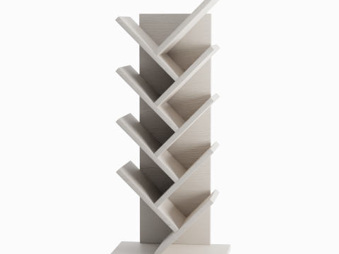 Medium Bookshelf 01 3D Model