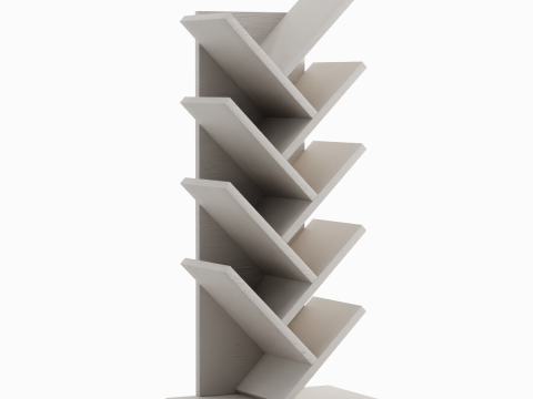 Medium Bookshelf 01 3D Model