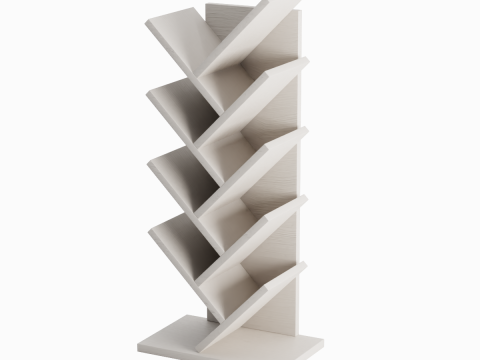 Medium Bookshelf 01 3D Model