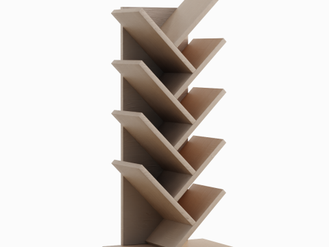 Medium Bookshelf 02 Modelo 3D