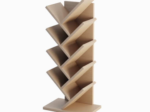 Medium Bookshelf 02 Modelo 3D