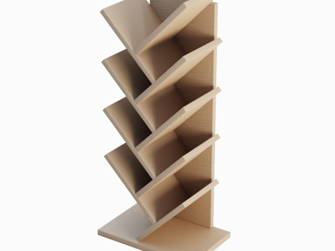 Medium Bookshelf 02 Modelo 3D