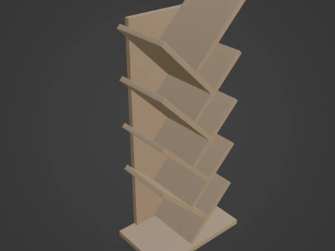 Estanter&iacute;a Mediana 02 Modelo 3D