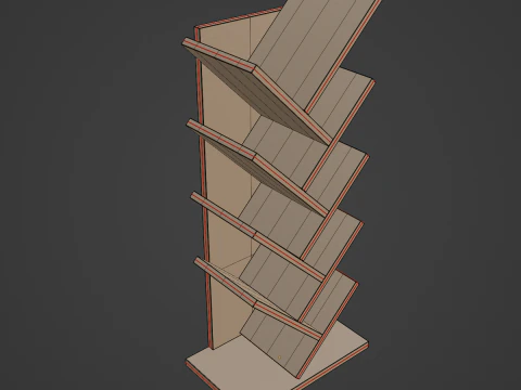 Estanter&iacute;a Mediana 02 Modelo 3D