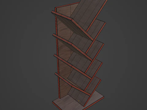 Tier Tree Medium Bookshelf 3D Model