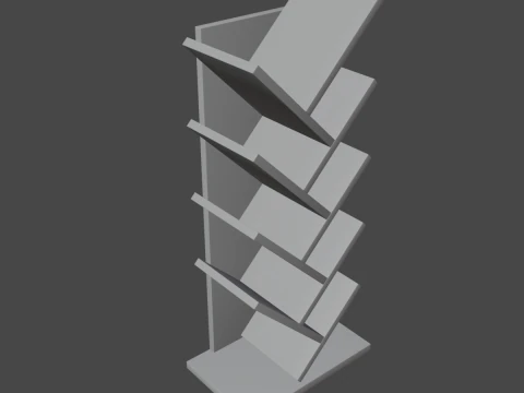 Tier Tree Medium Bookshelf 3D Model