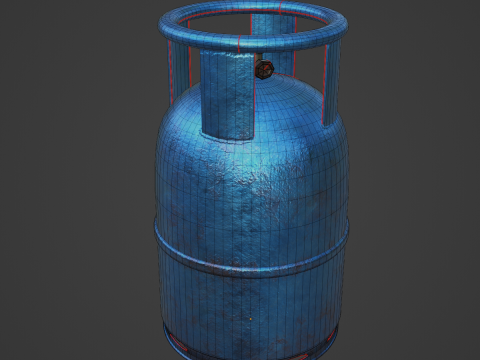 Propane Gas Balon 03 Modello 3D