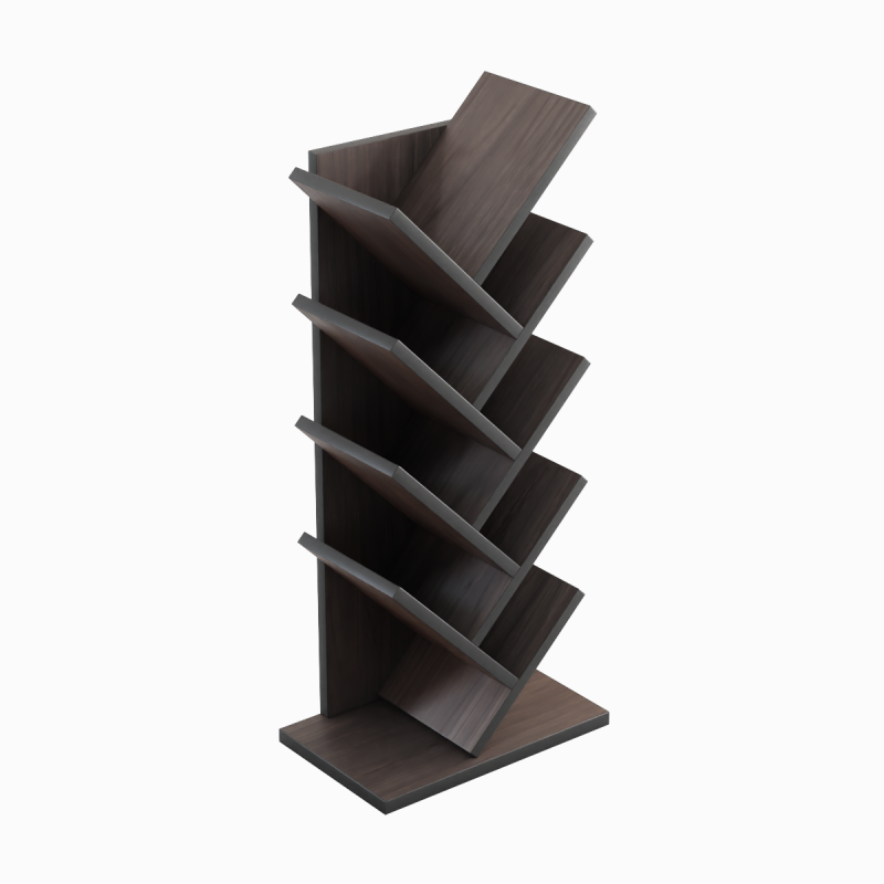 Medium Bookshelf B 01 3D Model .c4d .max .obj .3ds .fbx .stl .blend 