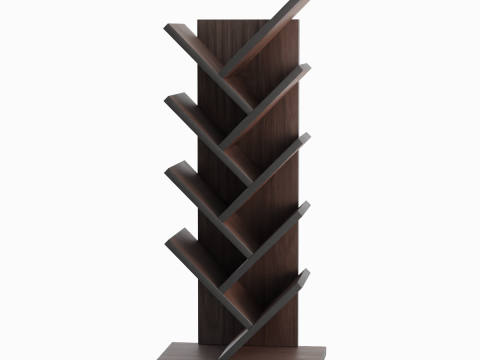 Medium Bookshelf B 01 3D Model