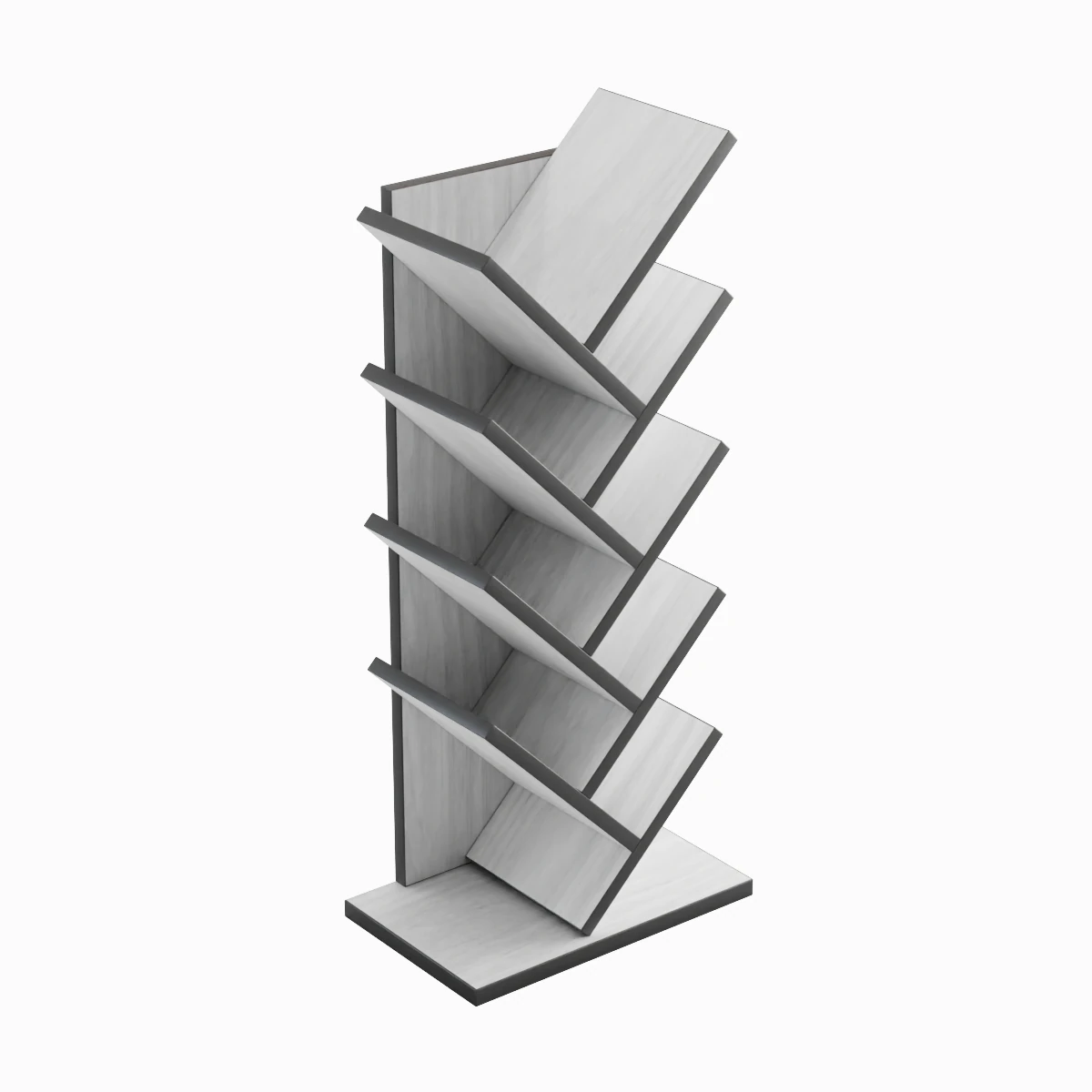 Medium Bookshelf B 02 3D Model .c4d .max .obj .3ds .fbx .stl .blend