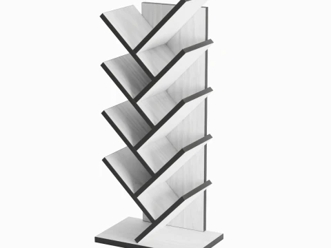 Medium Bookshelf B 02 3D Model
