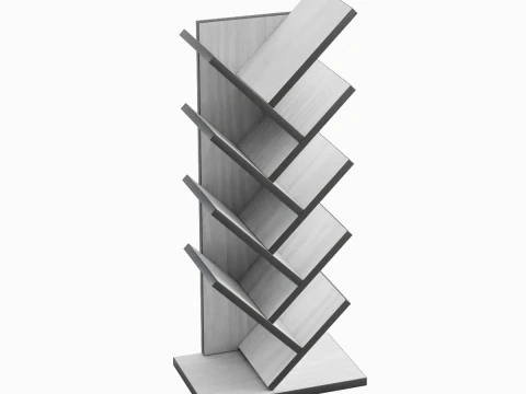 Medium Bookshelf B 02 3D Model