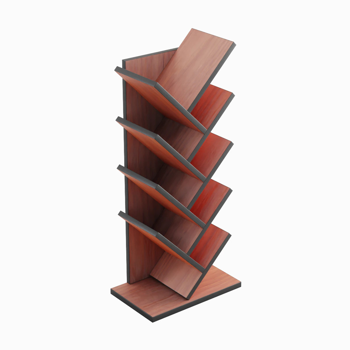 Medium Bookshelf B 03 3D Model .c4d .max .obj .3ds .fbx .stl .blend 