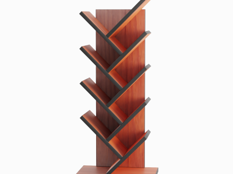 Medium Bookshelf B 03 3Dモデル