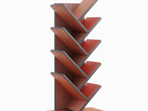 Medium Bookshelf B 03 3Dモデル