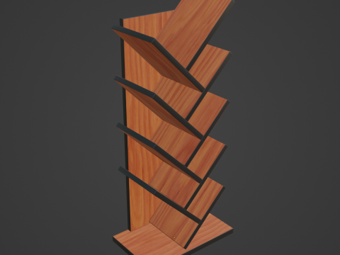 Medium Bookshelf B 03 3Dモデル
