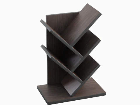 Small Bookshelf B 01 3D Model