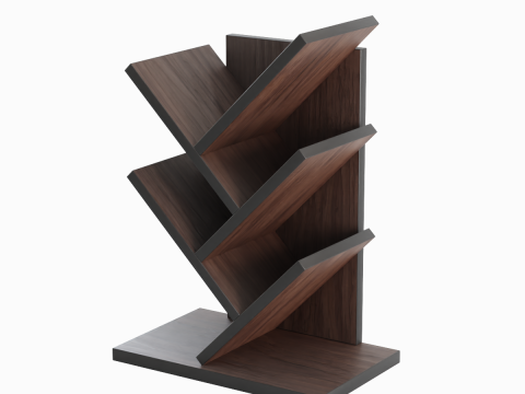 Small Bookshelf B 01 3D मॉडल