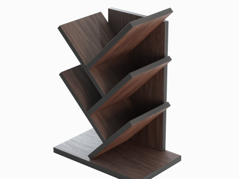 Small Bookshelf B 01 3D मॉडल