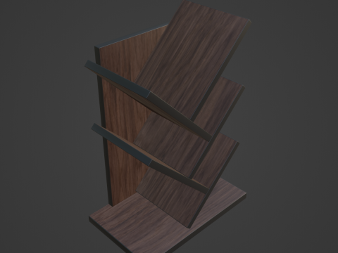 Small Bookshelf B 01 3D मॉडल