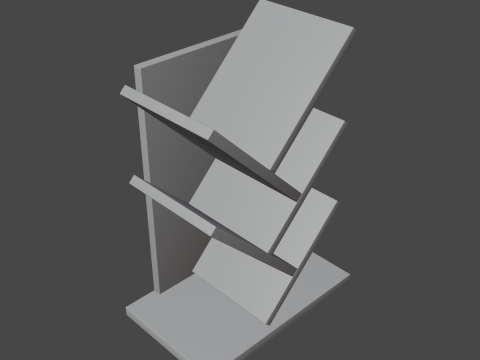 Small Bookshelf B 01 3D मॉडल