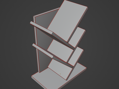 Small Bookshelf B 01 3D मॉडल