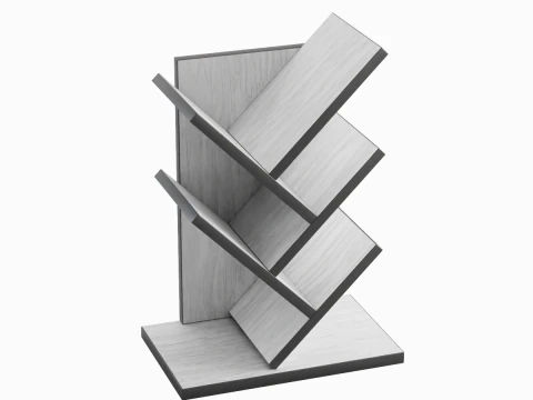 छोटी बुकशेल्फ़ बी 02 3D मॉडल