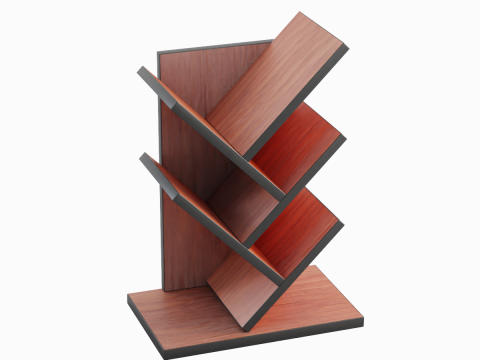 Small Bookshelf B 03 3Dモデル