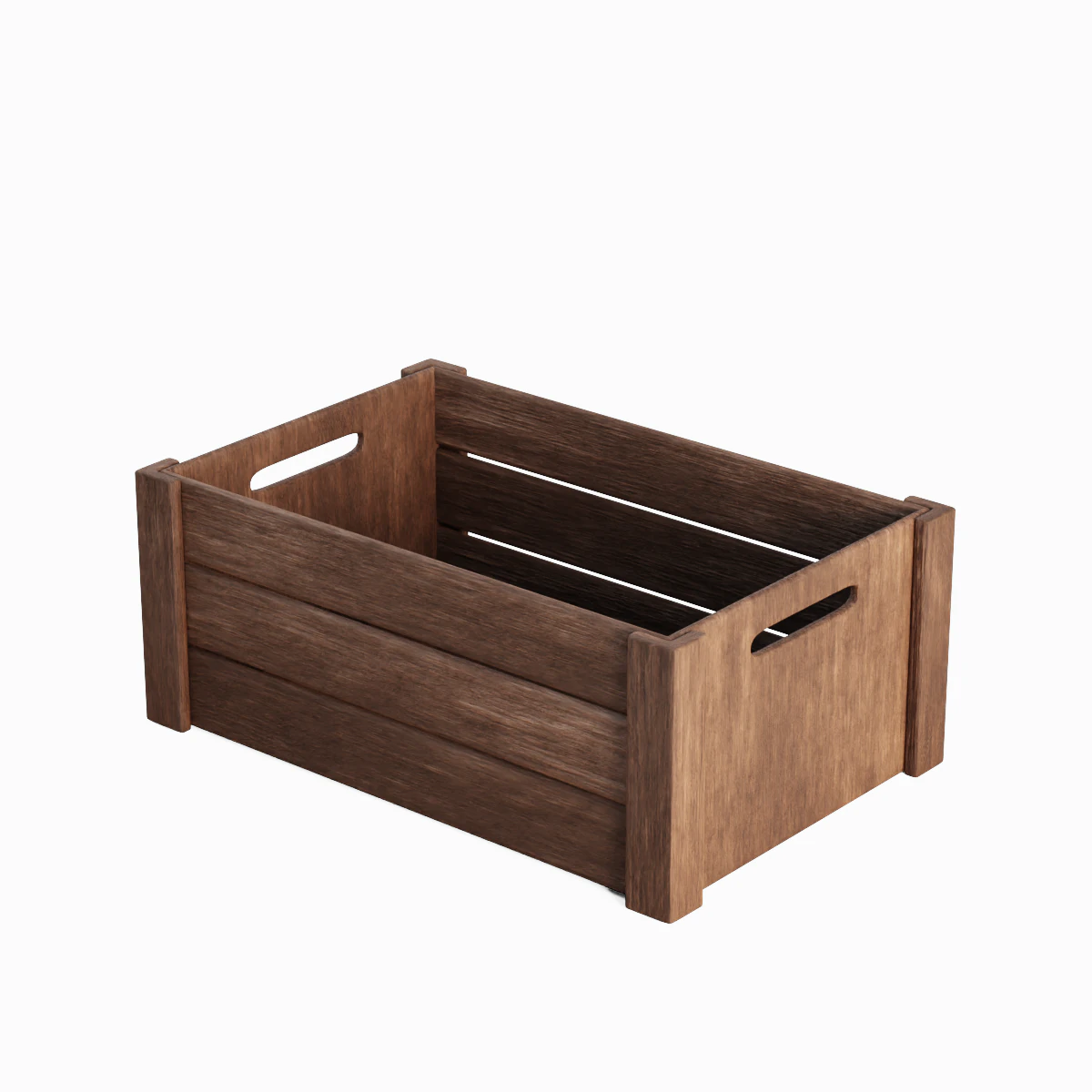 Wooden Crate B 03 3D Model .c4d .max .obj .3ds .fbx .stl .blend 