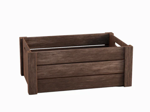 Wooden Crate B 03 3D Model