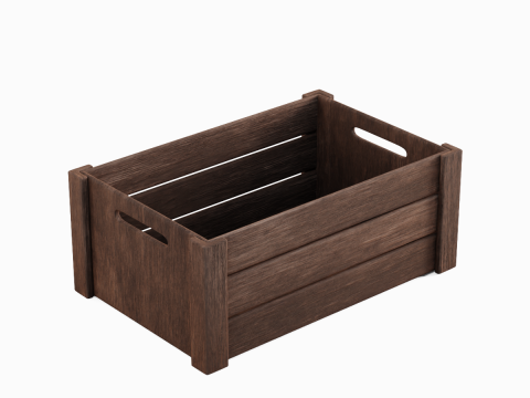 Wooden Crate B 03 3D Model