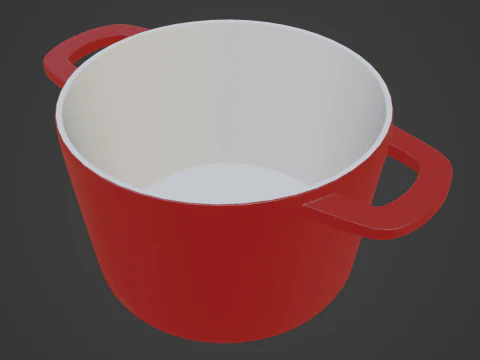 Old Baking Dish 01 3D Model