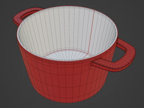Old Baking Dish 01 3D Model