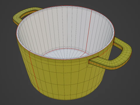 Old Baking Dish 03 3D Model