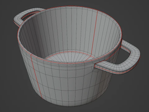 Old Baking Dish 05 3D Model